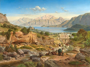 View across Lake Como to Bellagio and the Grigna Massif - Albert Zimmermann