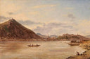 View from Buda Ferencáros by Rudolf von Alt — ships oil painting wall art, Romanticism