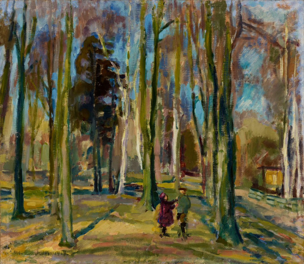 View from Kaivopuisto by Magnus Enckell — hand-painted landscape oil painting reproduction on canvas