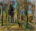View from Kaivopuisto by Magnus Enckell — forest oil painting wall art, Expressionism