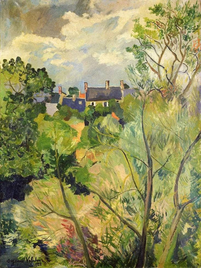 View from My Window in Genets (Brittany) by Suzanne Valadon — oil painting reproduction