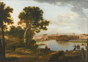View from Petrovsky Island to Tuchkov Bridge and Vasilyevsky Island in St. Petersburg by Sylvester Shchedrin — hand-painted botanical oil painting reproduction on canvas