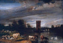 View in Tabley Park by James Ward — hand-painted landscape oil painting reproduction on canvas