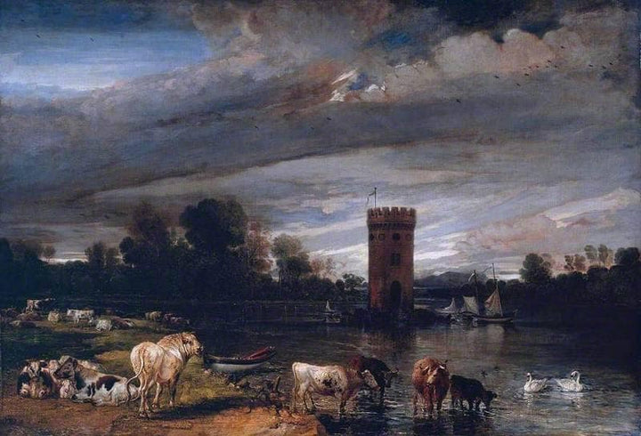 View in Tabley Park by James Ward — hand-painted landscape oil painting reproduction on canvas