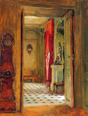 View into the Dining Room, Le Bréau by Walter Gay — architectural oil painting wall art, Realism