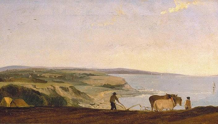 View Near Weymouth by John Crome — hand-painted landscape oil painting reproduction on canvas