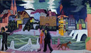 View of Basel and the Rhine by Ernst Ludwig Kirchner — hand-painted abstract oil painting reproduction on canvas