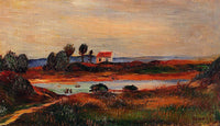 View of Brittany by Pierre-Auguste Renoir — hand-painted landscape oil painting reproduction on canvas