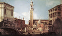 View of Campo Santi Apostoli by Canaletto — city oil painting wall art, Baroque