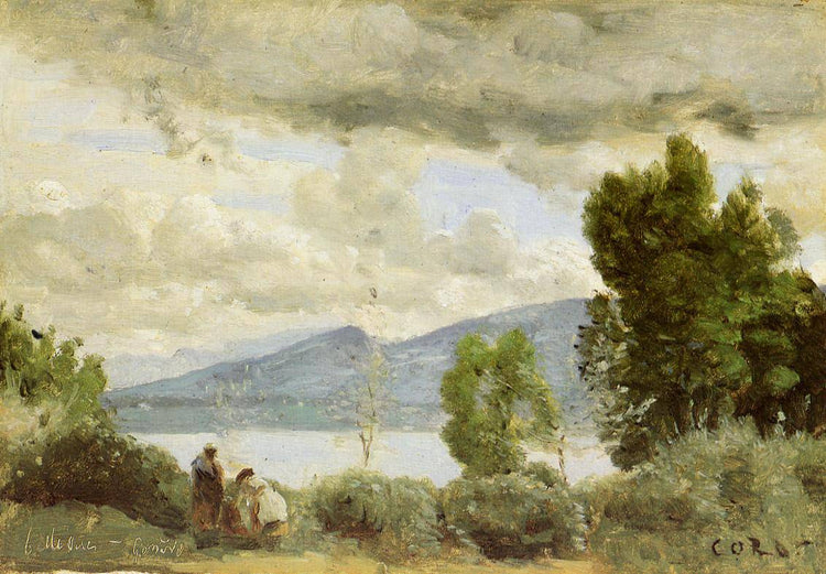 View of Chalet de Chenes, Bellvue, Geneva - Camille Corot