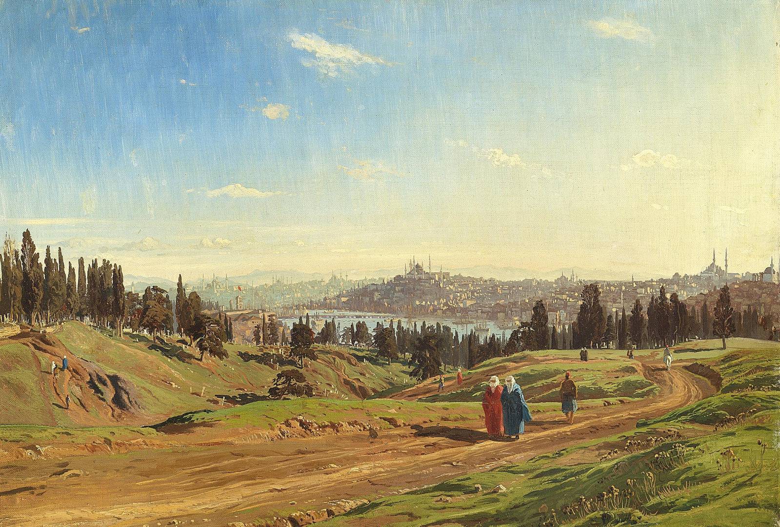 View of Constantinople from the churchyard outside the city - Harald Jerichau