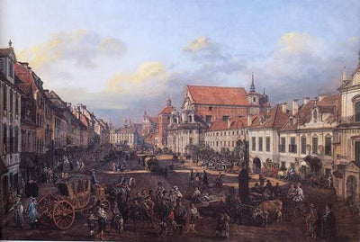 View of Cracow Suburb leading to the Castle Square in master bedroom