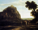 View of Delphi by Claude Lorrain — hand-painted botanical oil painting reproduction on canvas