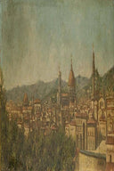 View of Florence by Carlo Ademollo — city oil painting wall art, Romanticism