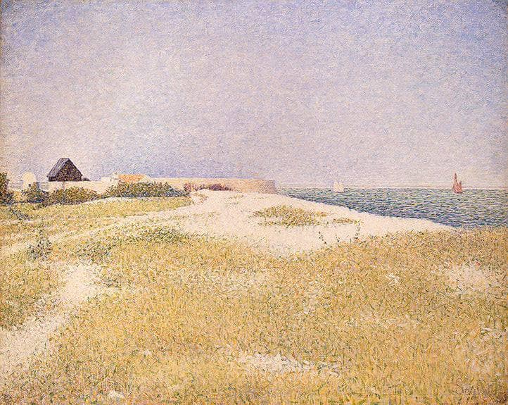 View of Fort Samson by Georges Seurat — hand-painted architectural oil painting reproduction on canvas