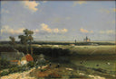 View of Haarlem by Johan Hendrik Weissenbruch — rural oil painting wall art, Realism
