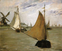 View of Holland by Edouard Manet — hand-painted nautical oil painting reproduction on canvas
