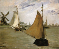 View of Holland by Edouard Manet — hand-painted nautical oil painting reproduction on canvas