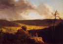 View of L`Esperance on the Schoharie River by Thomas Cole — hand-painted botanical oil painting reproduction on canvas