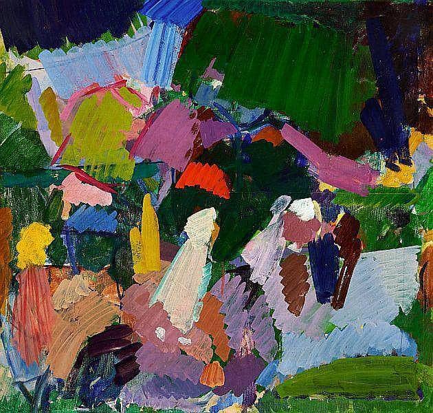 View of Langelinie by Edvard Weie — hand-painted abstract oil painting reproduction on canvas