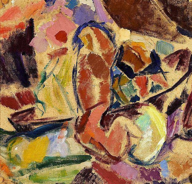 View of Langelinie (untitled verso?) by Edvard Weie — hand-painted abstract oil painting reproduction on canvas