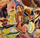 View of Langelinie (untitled verso?) by Edvard Weie — textures oil painting wall art, Post Impressionism