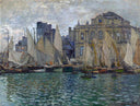 View of Le Havre by Claude Monet — hand-painted landscape oil painting reproduction on canvas