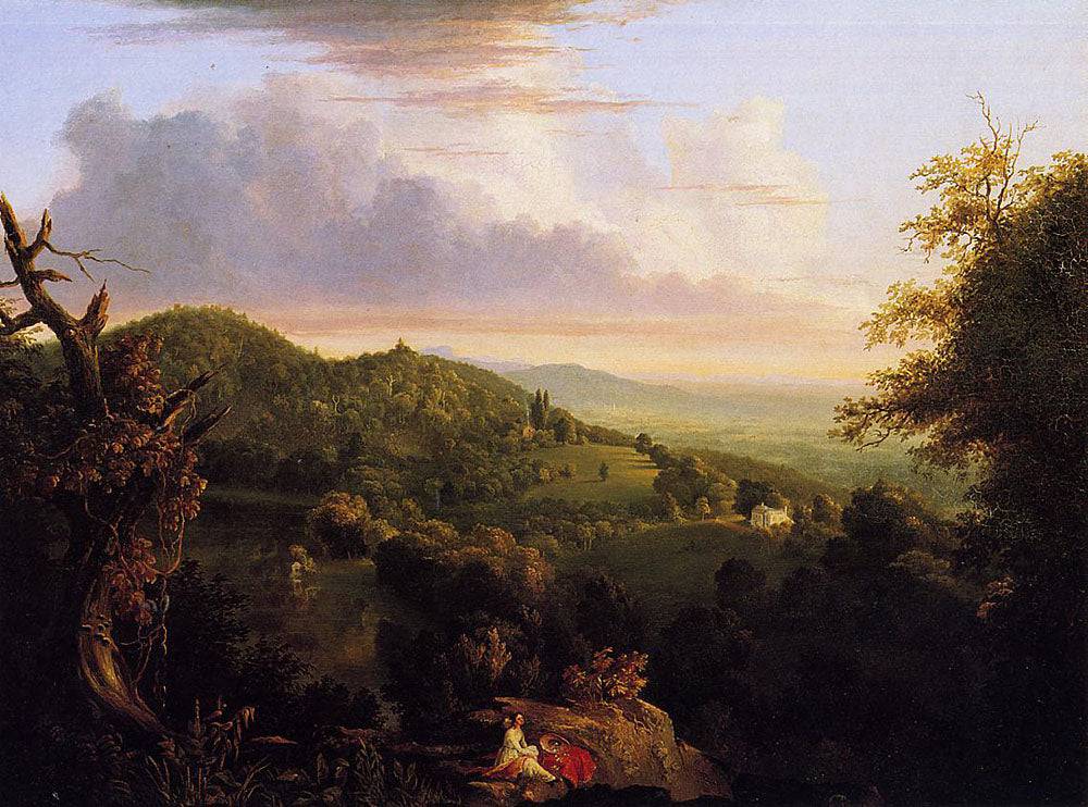 View of Monte Video Seat of Daniel Wadsworth - Thomas Cole