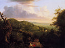 View of Monte Video Seat of Daniel Wadsworth by Thomas Cole — hand-painted botanical oil painting reproduction on canvas