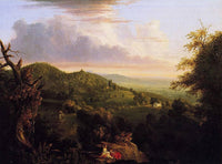 View of Monte Video Seat of Daniel Wadsworth by Thomas Cole — hand-painted botanical oil painting reproduction on canvas