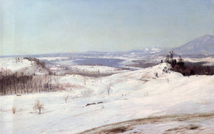 View of Olana in the Snow - Frederic Edwin Church