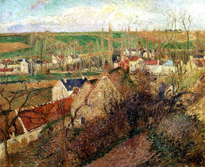 View of Osny near Pontoise in apartment