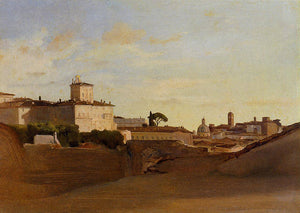 View of Pincio, Italy - Camille Corot