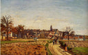 View of Pontoise by Camille Pissarro — hand-painted landscape oil painting reproduction on canvas