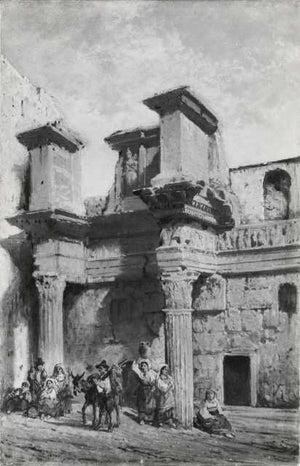 View of Rome with the forum of Nerva - Michele Cammarano