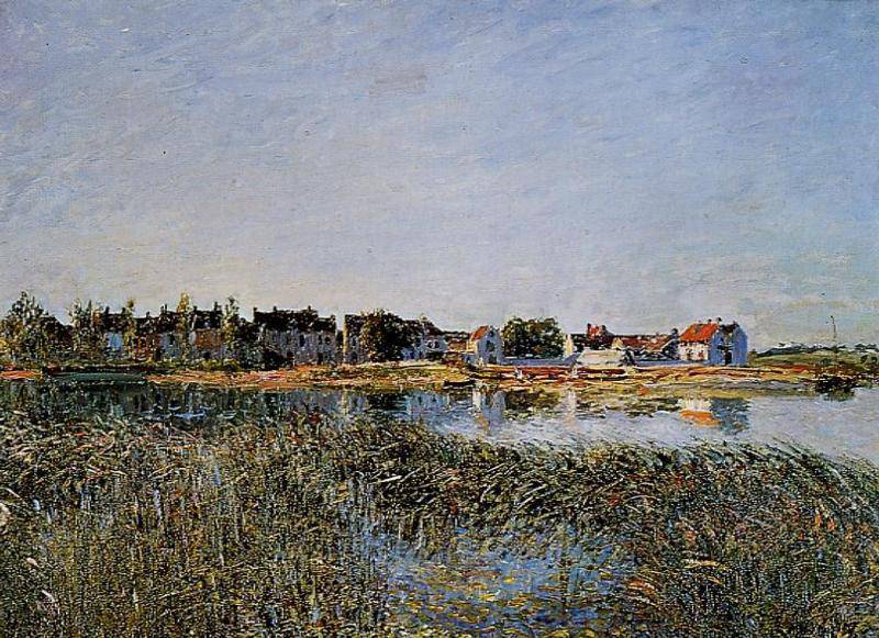 View of Saint Mammes - Alfred Sisley