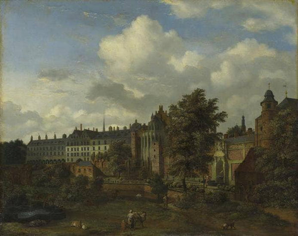 View of the ancient castle of the Dukes of Burgundy in Brussels