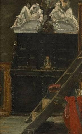 View of the artist's studio (II) by Alfred Dehodencq — hand-painted still oil painting reproduction on canvas
