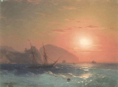 View Of The Ayu Dag, Crimea in bedroom
