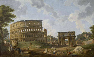 View of the Colosseum by Giovanni Paolo Panini — oil painting reproduction