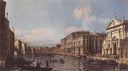 View of the Grand Canal at San Stae by Bernardo Bellotto — ships oil painting wall art, Rococo
