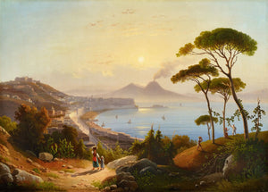 View of the Gulf of Naples - August Ahlborn