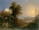 View of the Harbor of Puerto Cabello by Ferdinand Bellermann — hand-painted landscape oil painting reproduction on canvas