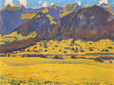 View of the Horn of Fromberg from Reichenbach by Ferdinand Hodler — mountain oil painting wall art, Art Nouveau Modern