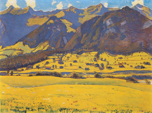 View of the Horn of Fromberg from Reichenbach - Ferdinand Hodler