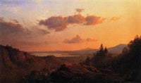 View of the Hudson River from Olana by Frederic Edwin Church — hand-painted landscape oil painting reproduction on canvas