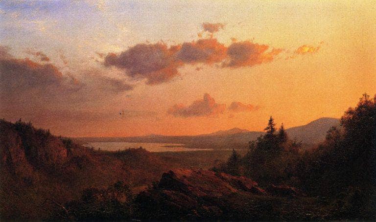 View of the Hudson River from Olana on gallery wrap