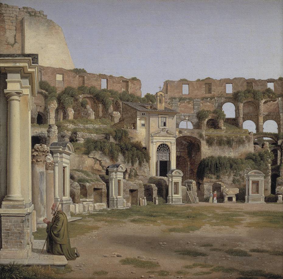 View of the interior of the Colosseum - Christoffer Wilhelm Eckersberg