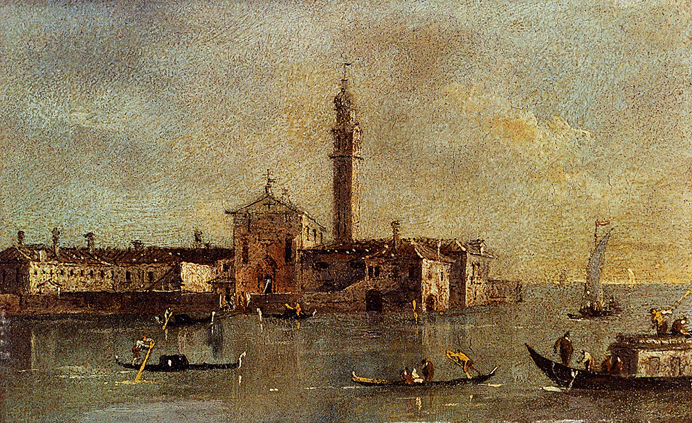 View of the Island of San Giorgio in Alga, Venice - Francesco Guardi