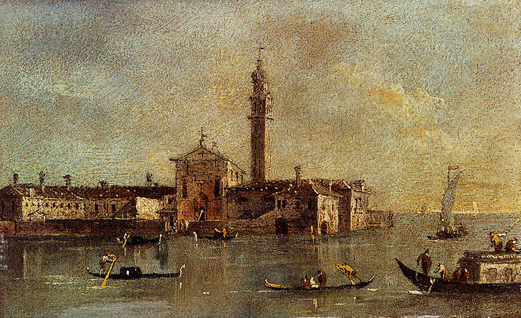 View of the Island of San Giorgio in Alga, Venice - Francesco Guardi